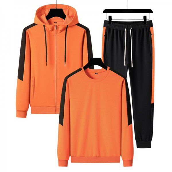 New Autumn Cotton Sports Set for Men and Women, Same Style Couple, Hooded, Casual Morning Running, Female Slim Fit Couple