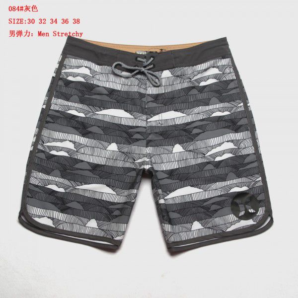 New Men's Elastic Surfing Beach Pants Sports Running Quick Dry Fitness Casual Style Five-point Shorts 