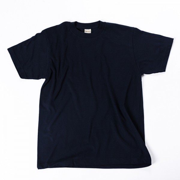 Cotton short sleeved T-shirt for men and women, solid white men's blank shirt trendy brand
