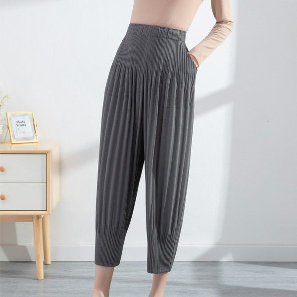 Harlan Pants: Women's loose fitting, flesh covering, and slimming spring new fashion casual and versatile leggings