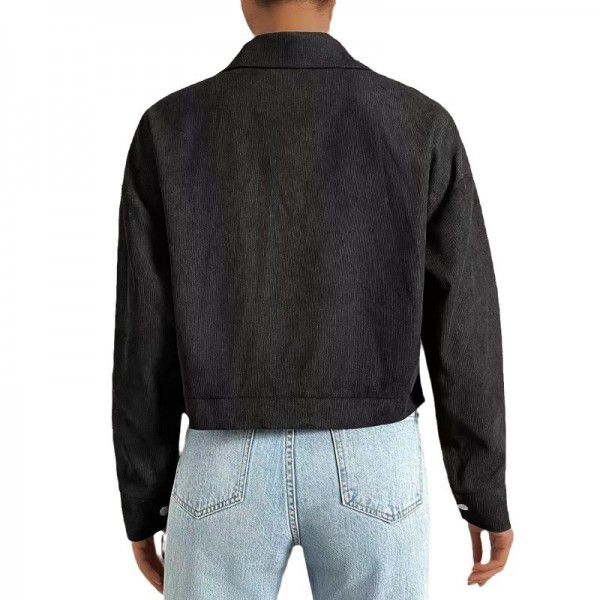 New fringe short style lapel jacket top loose fitting women's jacket