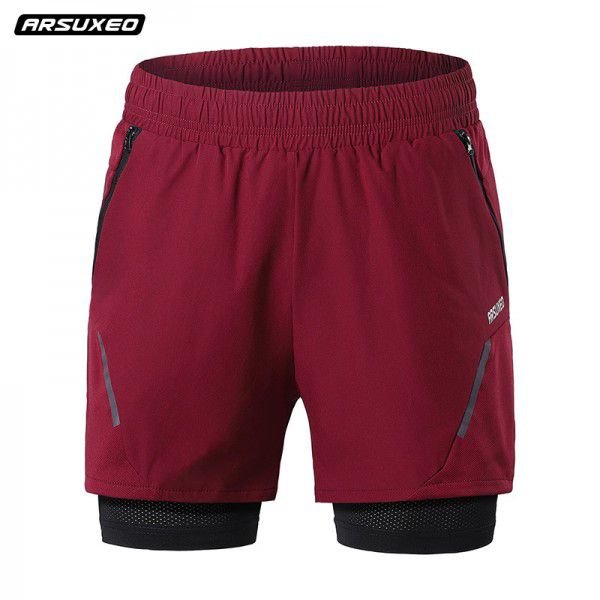 Summer Outdoor Sports Running Fitness Shorts for Men's Breathable, Anti glare, Anti wear, Quick Drying, and Sweat Absorption