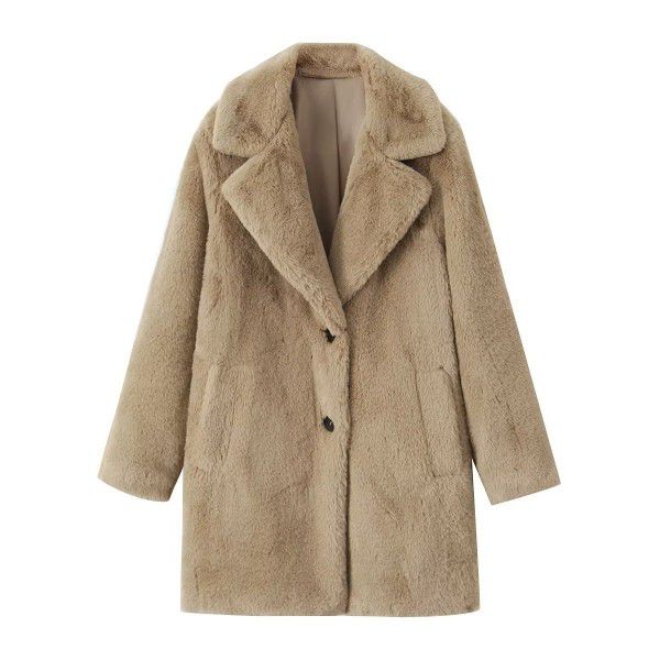 Autumn and Winter New Women's Fashion Loose Fur Coat Coat Coat