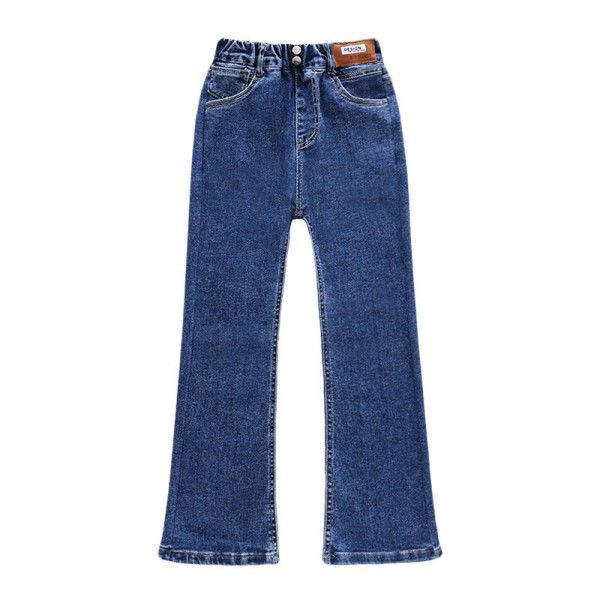 Girls' Jeans Spring New Girls' Fashionable Flare Pants Korean Spring and Autumn Children's Pants 
