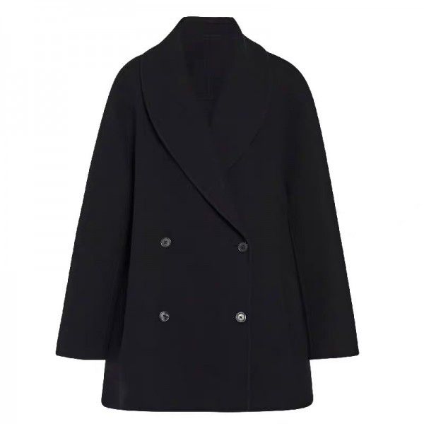 Autumn and winter new wool coat women's solid color double-sided woolen suit cashmere woolen coat 