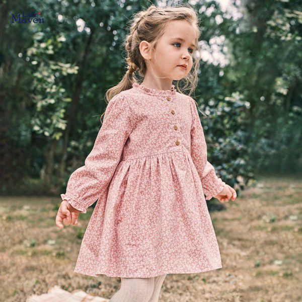 Girl's dress autumn children's dress pure cotton long sleeved children's dress princess dress 