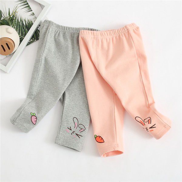 Girls' bottom pants, children's baby pants, Korean version, girls' pants, mid waist baby pants 