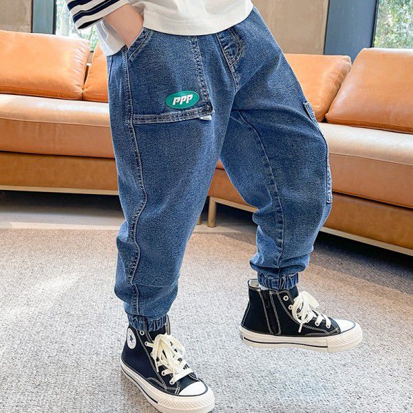 Children's Pants New Boys' Jeans Autumn Casual Pants Big Boys' Pants Fashion Boys' Clothing 
