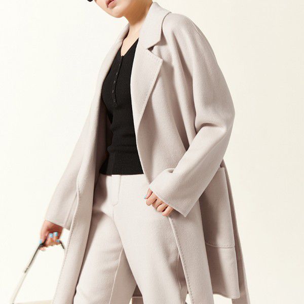 Double faced cashmere coat, woolen coat, small coat, coat, female coat 