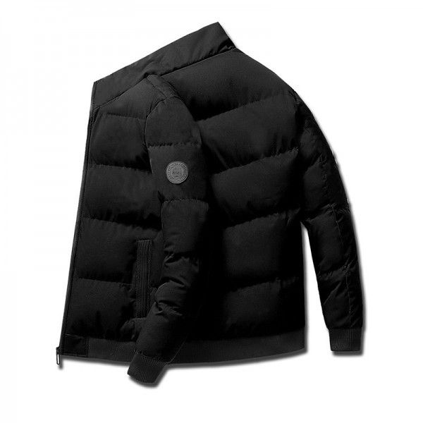 Leisure winter thick cotton jacket men's standing collar cardigan outdoor cotton jacket